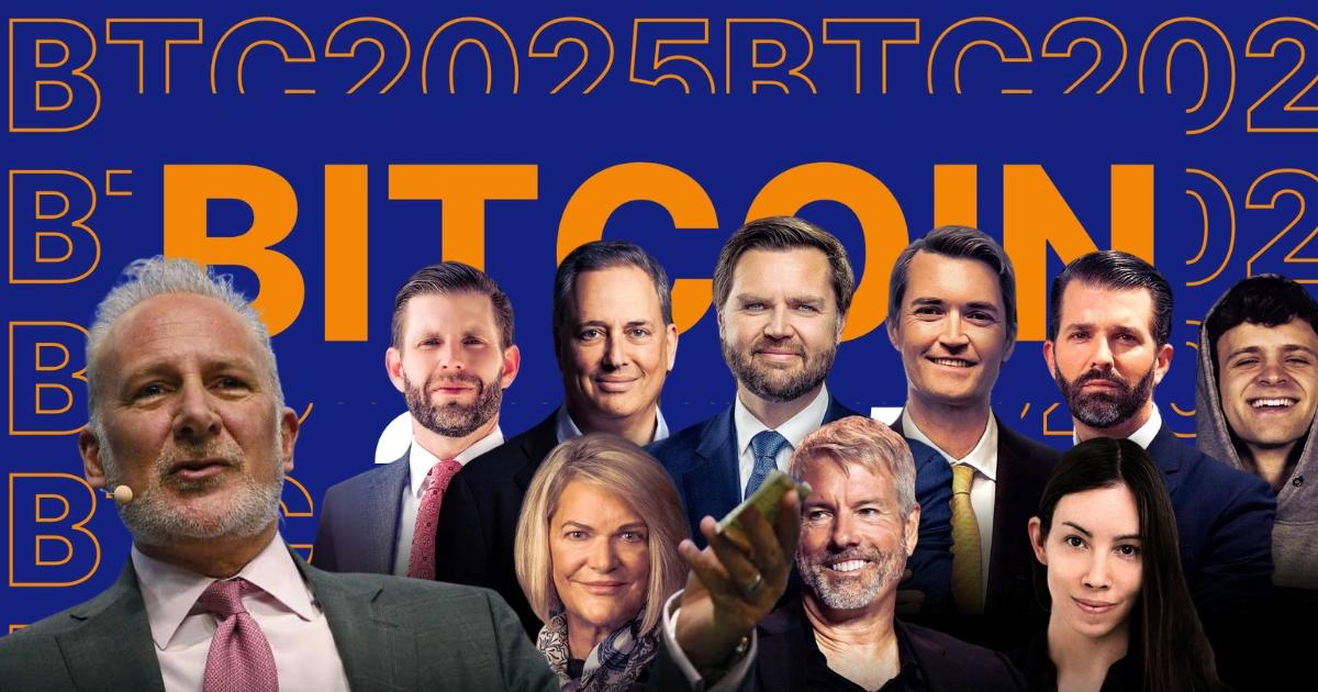 比特幣2025大會彼得希夫出席！正反兩派齊聚，有望上演拳上？比特幣 2025 大會登場，川普政府高層與業界領袖齊聚，政策與技術並進，強化比特幣主流化地位。