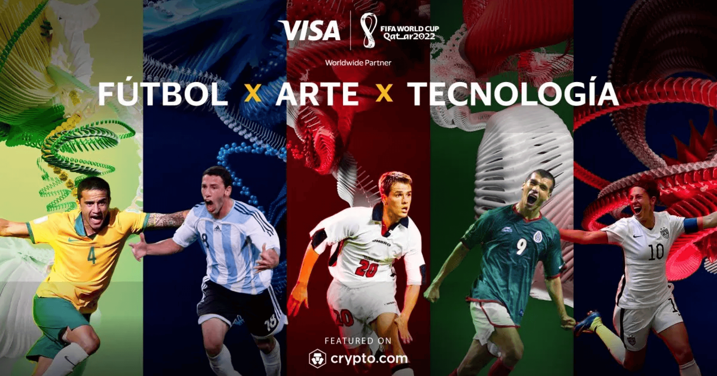 足球迷別錯過！FIFA攜手VISA推世界盃NFT，聚集5位頂尖選手FIFA 官方支付合作夥伴 Visa 宣布推出世界盃主題系列 NFT《Visa Masters of Movement》 ，該系列 NFT 將在 Crypto.com 以拍賣形式發售。